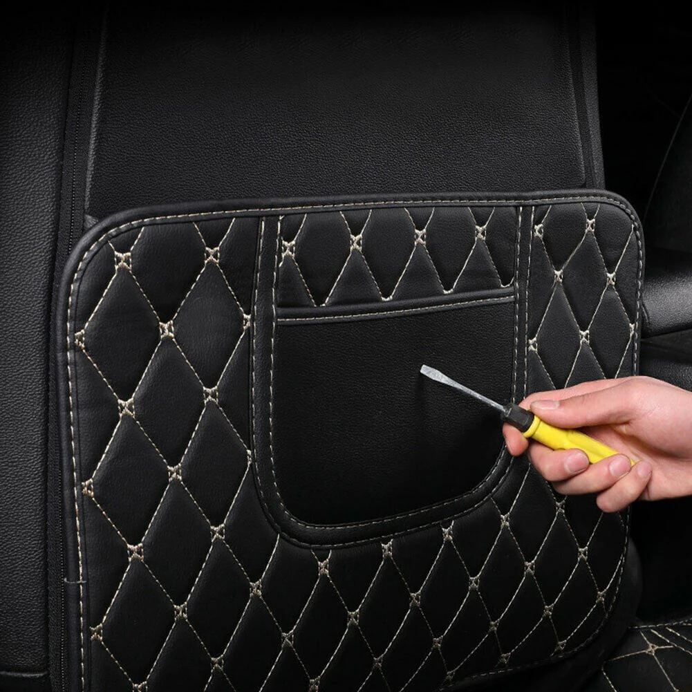 

Halfsize Car Anti Kick Pad Mat, Waterproof PU Leather, Scratch and Wear Resistant, Enhances Rear Passenger Experience