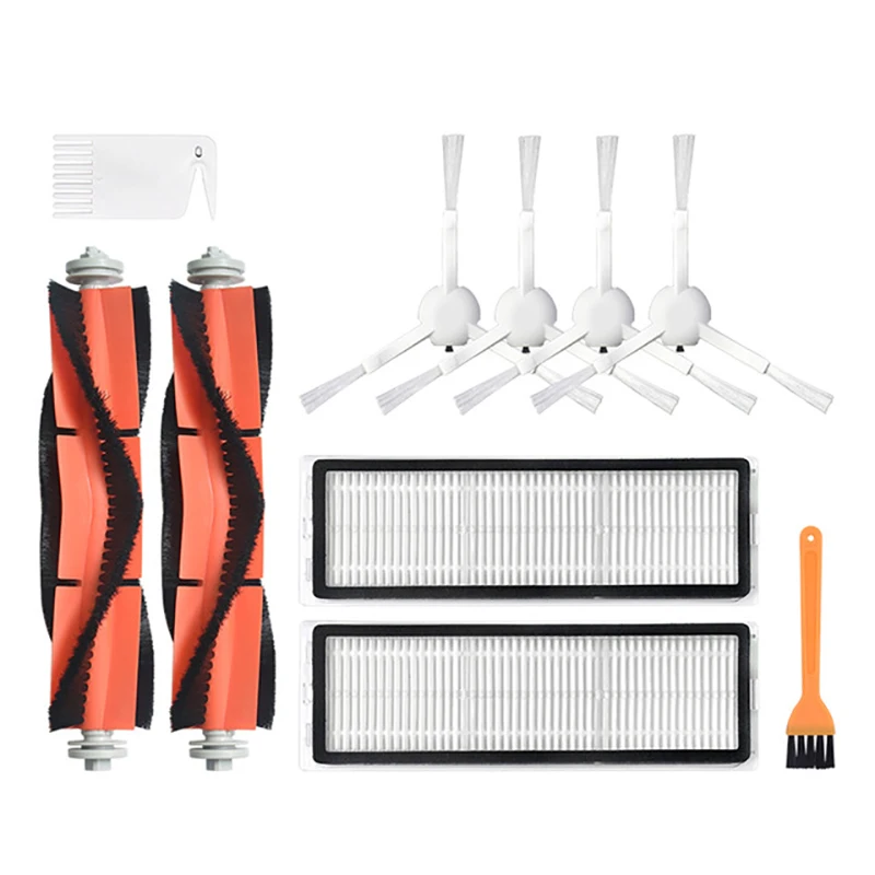 

10 Pack Main Brush Side Brushes Filter For Xiaomi Mijia 1C STYTJ01ZHM Robot Vacuum Cleaner Parts Accessories A