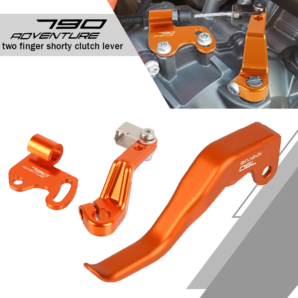 

Motorcycle two finger 10% force reduction shorty stunt clutch lever For 790Adventure 790 Adventure ADV 2018-2023 2022 2020 2021
