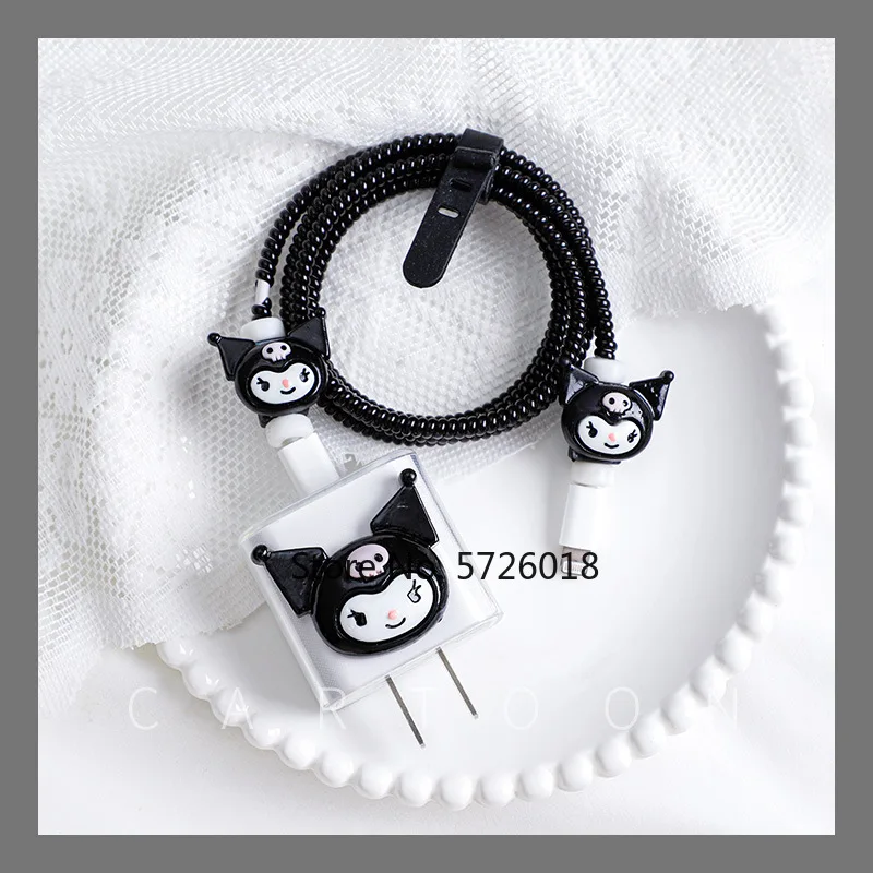 Милая аниме Мелодия Cinnamoroll Kuromi Usb протектор кабеля передачи данных шнура 18 Вт/20 Вт