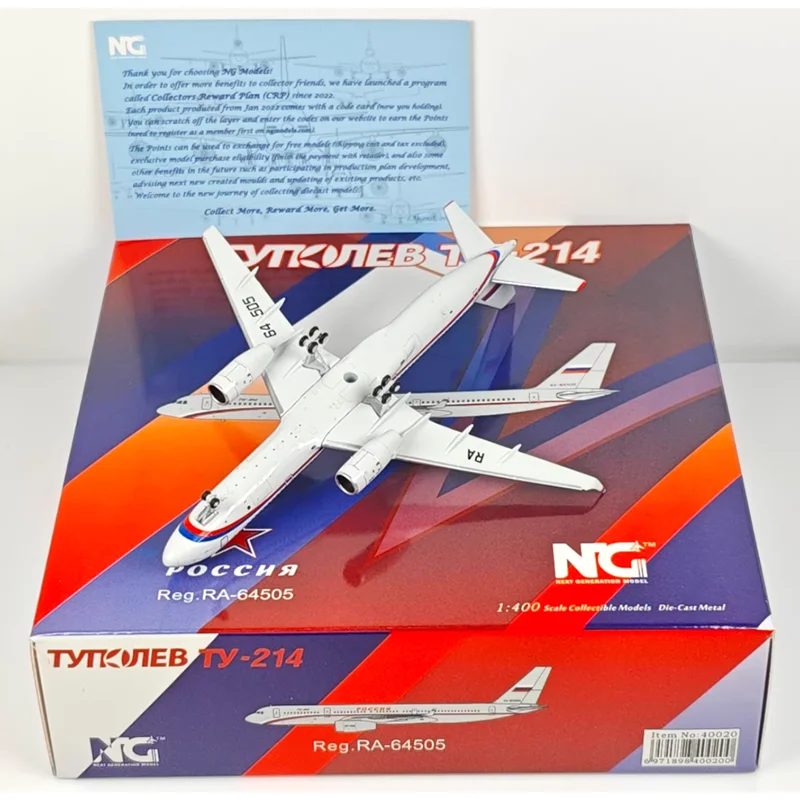 Модель самолета NG Models 1400, российский госавиационный самолет ТУ-214, RA-64505, литая под давлением, коллекционная, декоративная, игрушечная (art.: 3920d4e4769c8) - 3920d4e4769c8