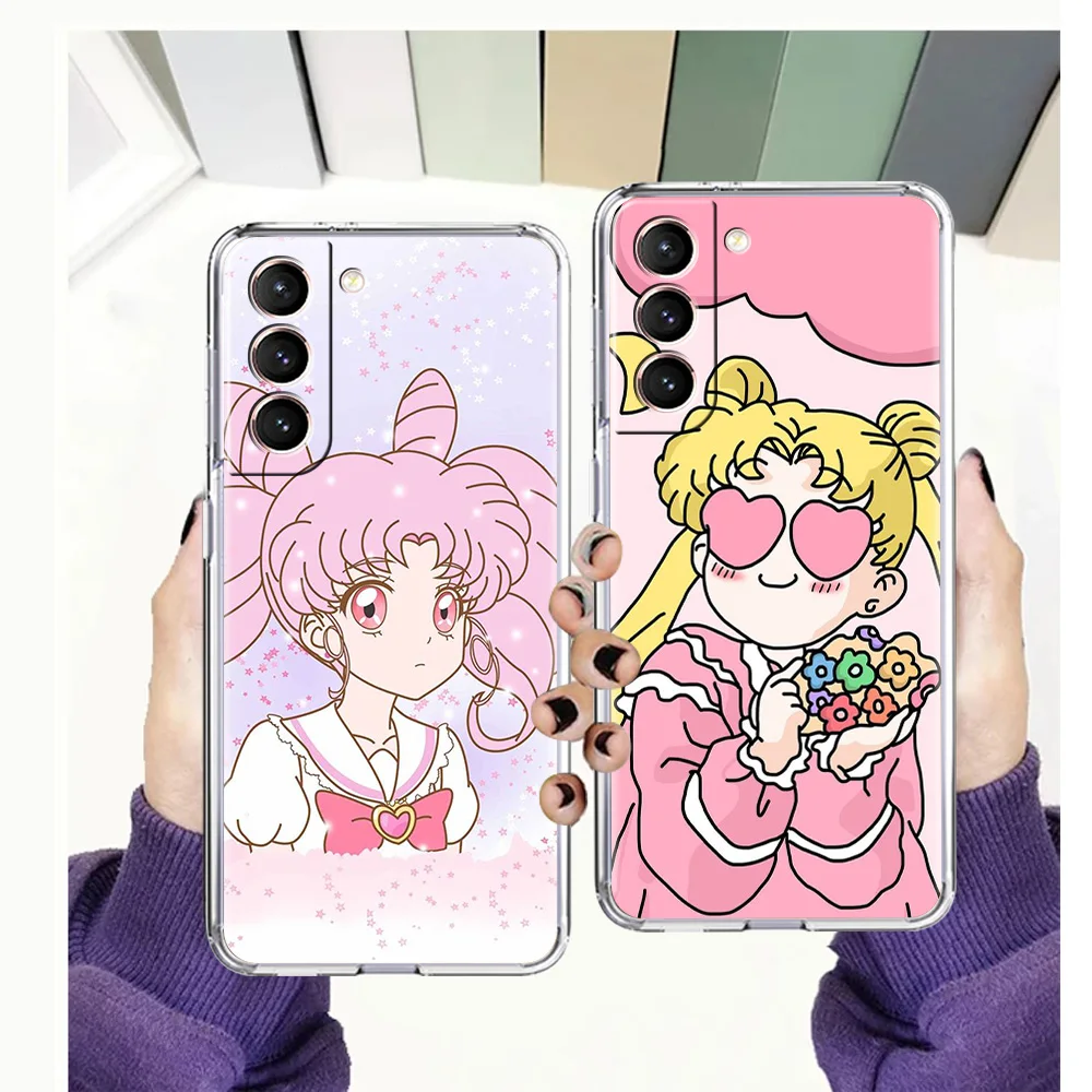 

Sailor Moon Lovely Case for Samsung Galaxy A13 A22 A32 A52 A72 A51 A71 A11 A31 A41 M31 A01 A21S 5G Transparent Silicon Shell TPU