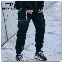 kenntrice 2022 mens stylish cargos trousers winter fashion pockets casual hip hop streetwear thermal wide baggy pants for man