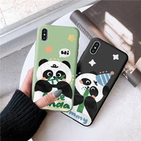 cute animals phone cases for iphone 11 12 13 pro max mini xr x xs max 7 8 plus se 2020 cartoon panda soft silicone back cover