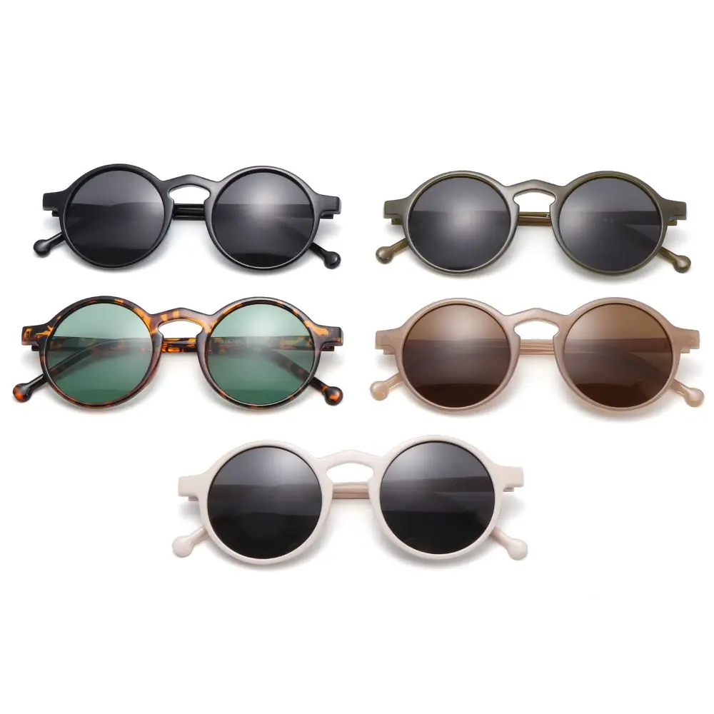 

Retro Small Frame Brand Designer Driving Vintage Sun Glasses Leopard Black Glasses Round Sunglasses for Women Eyewear