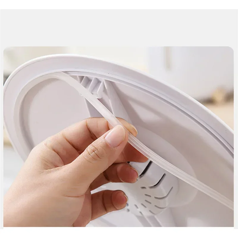 

And Moisture-proof Kitchen Sealed Flap Transparent Rice 5kg/10kg Insect-proof Box Household Storage Bucket
