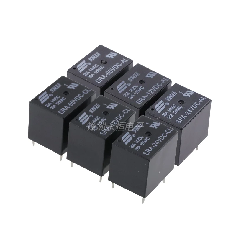 

5PCS/Iot Original New SRA-05VDC-AL SRA-12VDC-AL SRA-24VDC-AL -CL 20A 4Pin 5Pin 5V 12V 24V Automobile relay