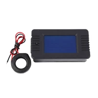 newest ac 6in1 220v 100a single phase digital panel amp volt current meter watt kwh power factor meter with coil ct