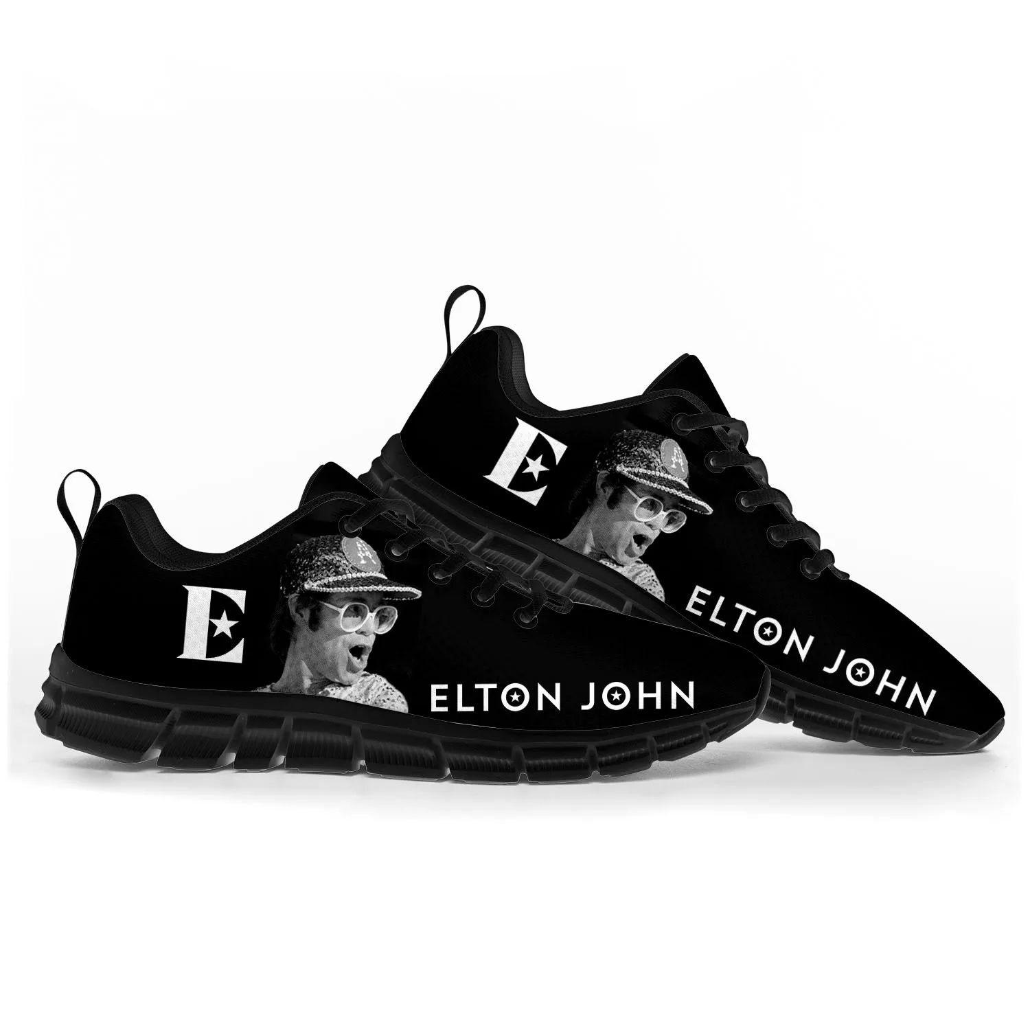 

Elton John Pop Rock Singer Sports Shoes Mens Womens Teenager Kids Children Sneakers Casual Custom High Quality Couple Shoes
