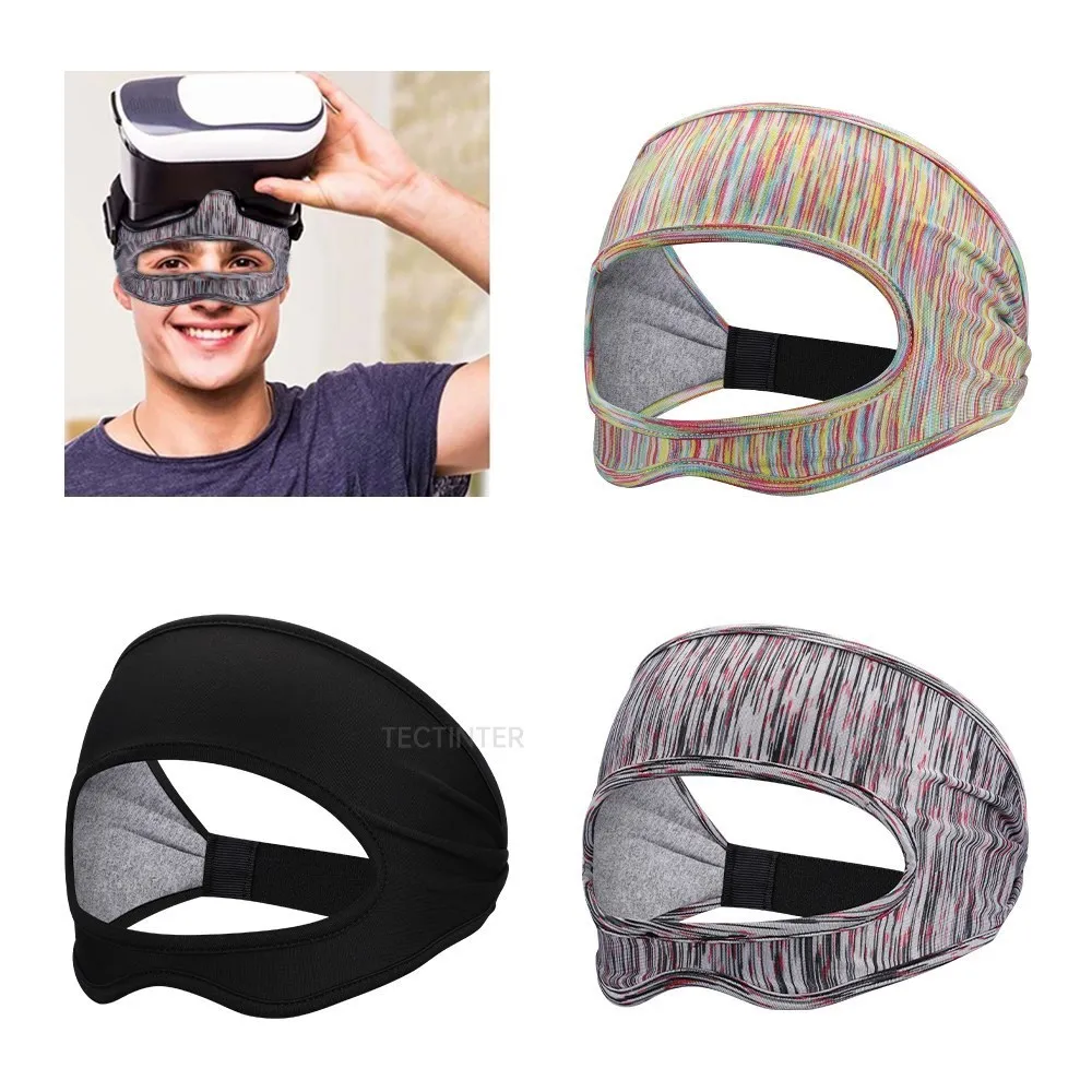 

VR Eye Cover Mask For Oculus Quest 2 Accessories Breathable Sweat Band Adjustable Sizes Padding Virtual Reality Headsets Cover
