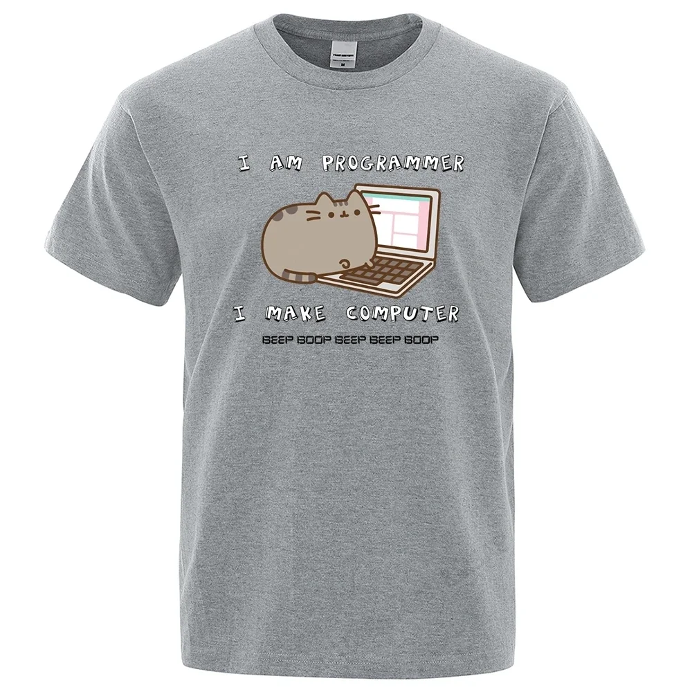 Я программатор я делаю компьютеру забавные мужские футболки спортивная футболка