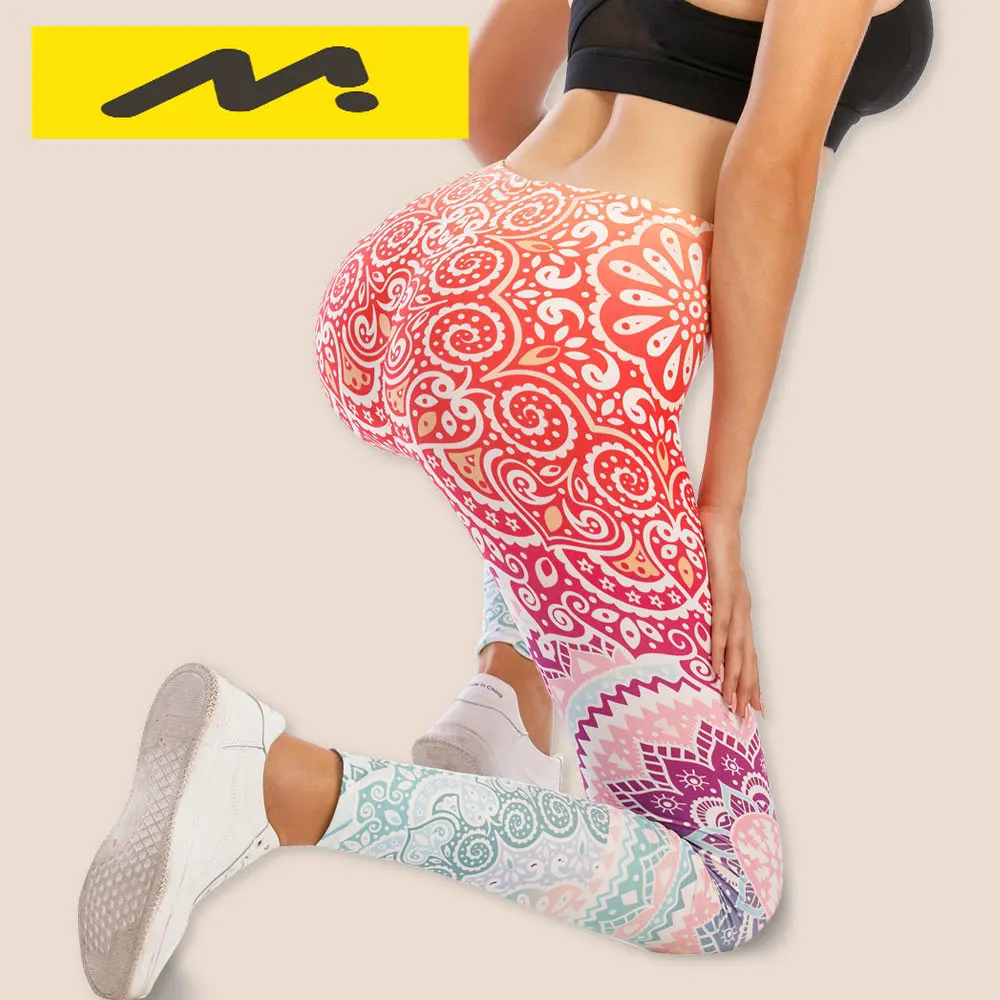 

Sexy Fitness Leggings women Printed Leggins Mujer Elasticity Legging anti cellulite Push Up Soft Pants Slim legins
