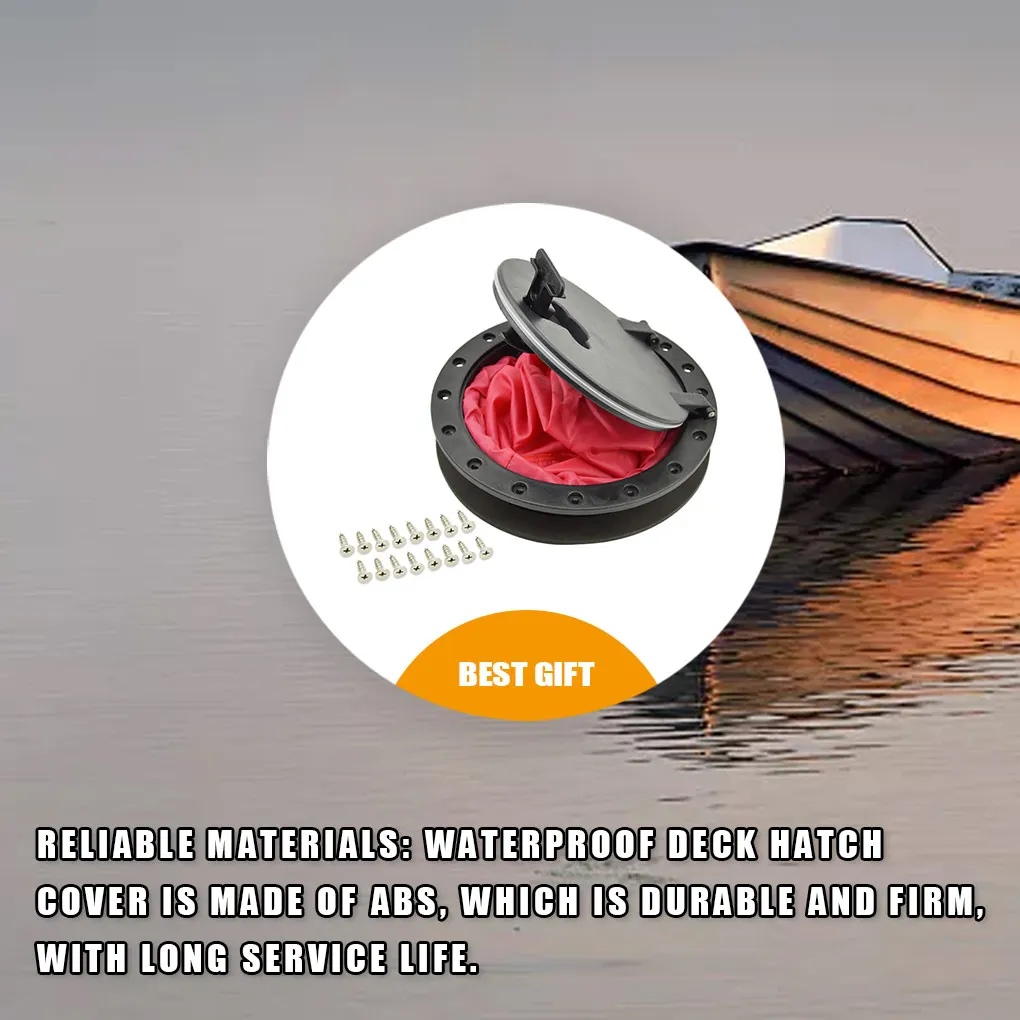 Hatch Cover Inspection Deck Plate Storage Bag With Screw Kayaking Replacing Hardware Parts Supplies
