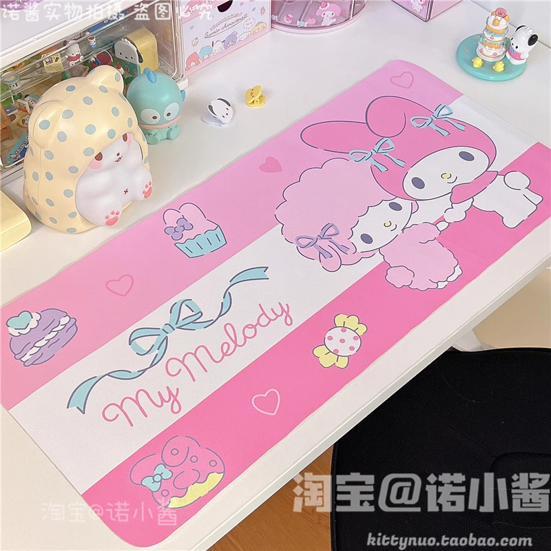 

1PC Lovely Cartoon My Melody Cinnamoroll Dog Anime Mouse Pad Mat Gamer Gaming Mousepad Keyboard Desk Playmat Figure Toys Gift