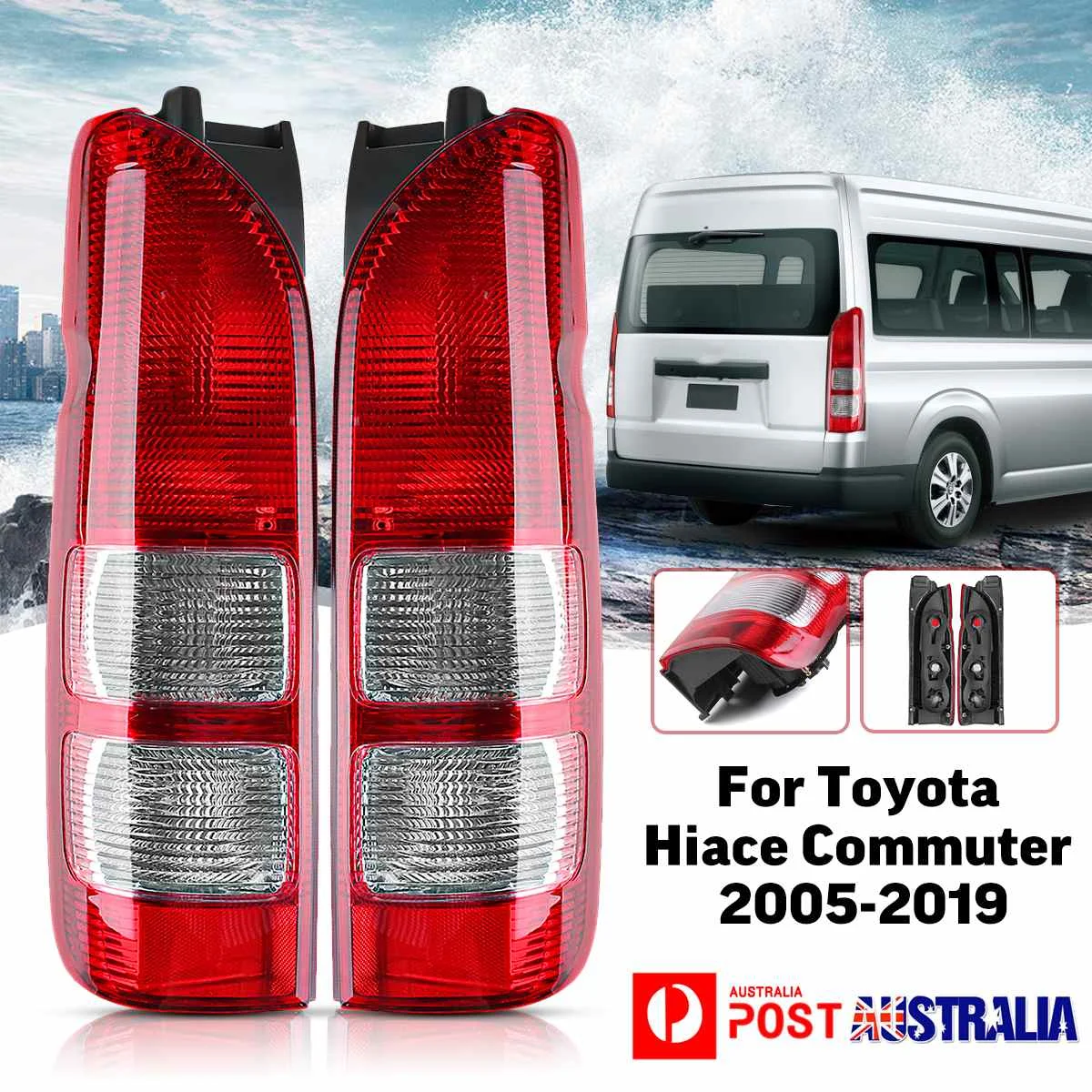 

Rear Left Right Tail Light Lamp For Toyota Hiace HiAce Commuter Van 2005-2019