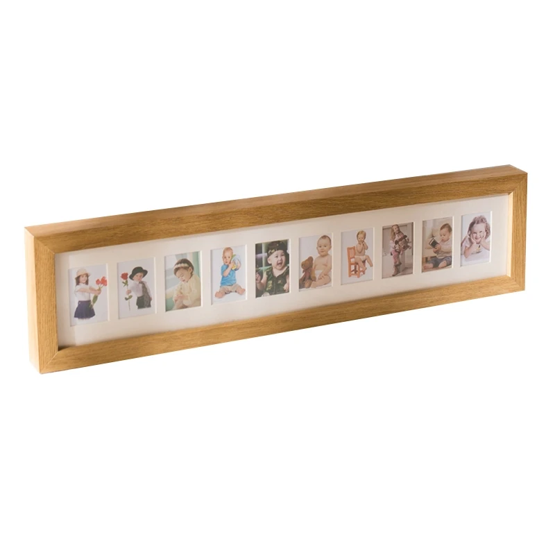 

BX0D Baby Growth Photo Album Frame Mini 2 Inch 6 /10 Holes Picture Frames for Newborn Baby Girls Boys Kids Children Growth