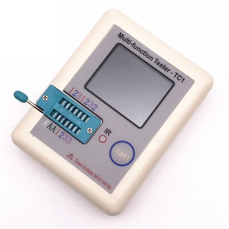 

Transistor Tester TC1 Diode Triode Capacitor Resistor Test Meter with 1.8" TFT LCD Display ESR LCR NPN PNP MOSFET COD Multimeter