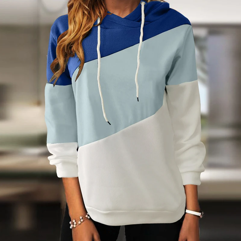 

Женский свитшот с длинным рукавом, с капюшоном