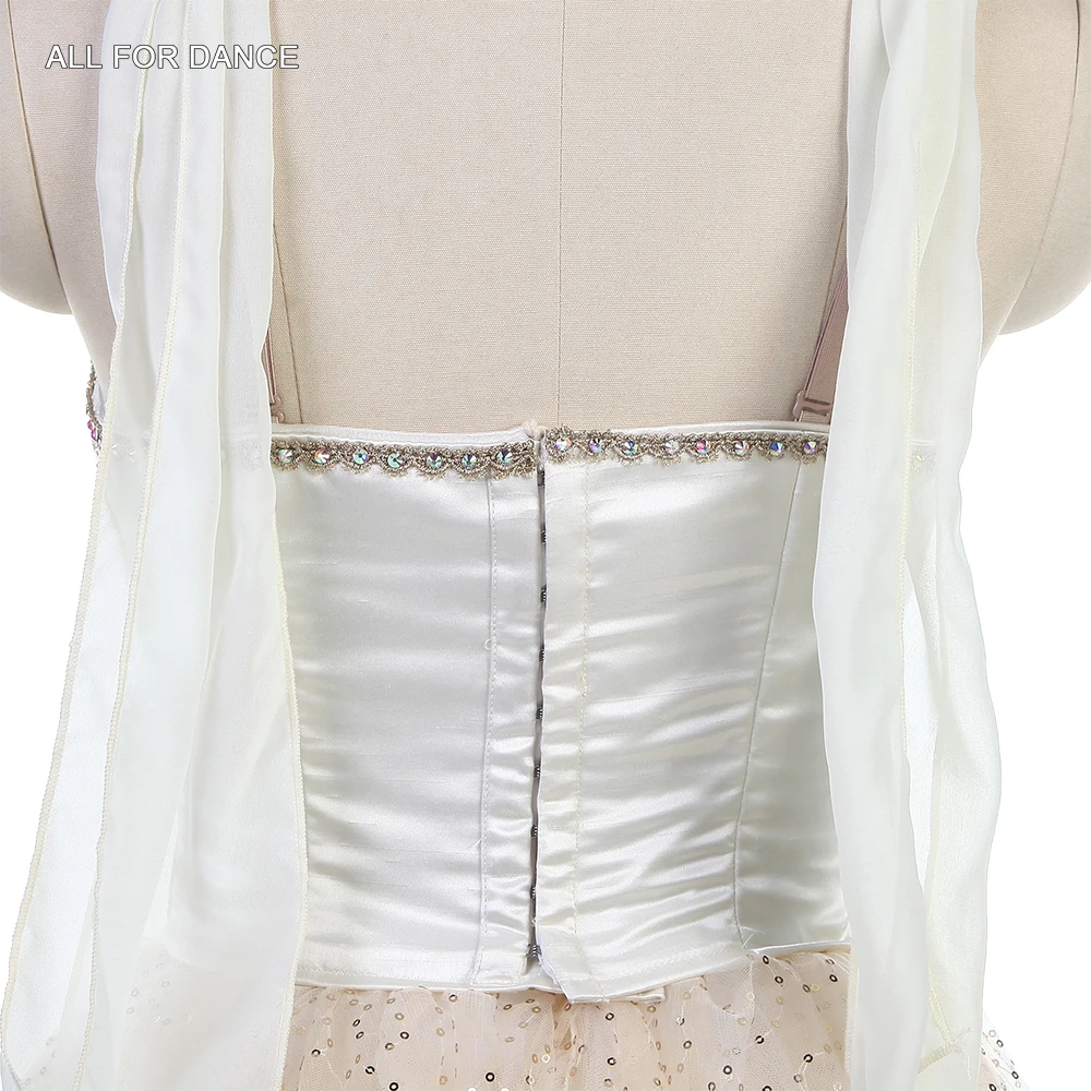 B24035 Романтические длинные профессиональные балетные пачки цвета слоновой кости