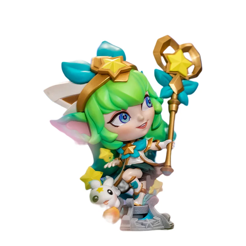 

11.5Cm Star Guardian Lulu The Fae Sorceress Lol L League of Legends Game Action Figure Version Q Doll Model Ornaments Toys Gift