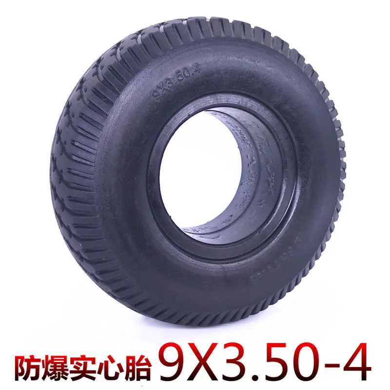 

Electric Car Inflatable-Free Anti-Solid Tire 9X3.50-4 Scooter-Inch Tricycle Outer Tire