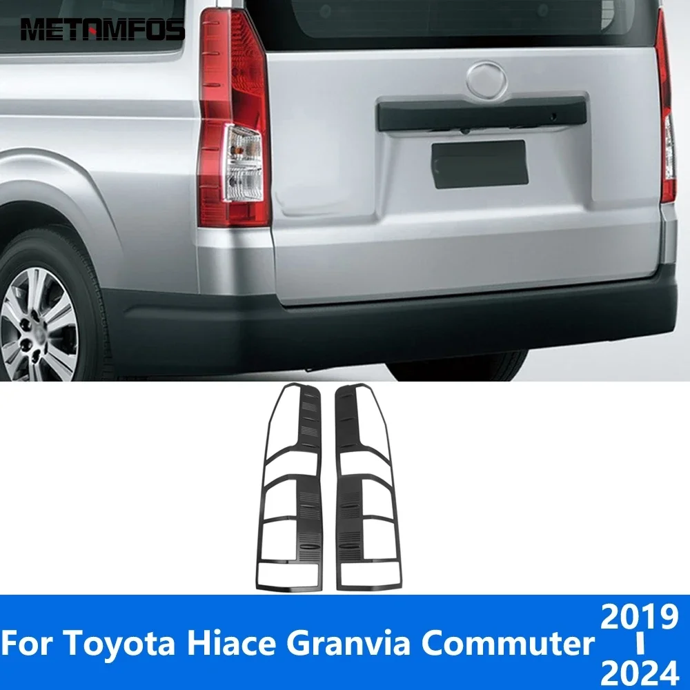 Для Toyota Hiace Granvia Commuter 2019-2021 2022 2023 2024 хромированная крышка заднего фонаря накладка
