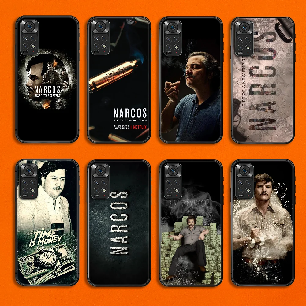 

Narcos Pablo Escobar Phone Case Cover For Xiaomi Redmi Note K50 7 8 9 10 11 12 A C E T S Ultra Pro Plus TPU Soft Black