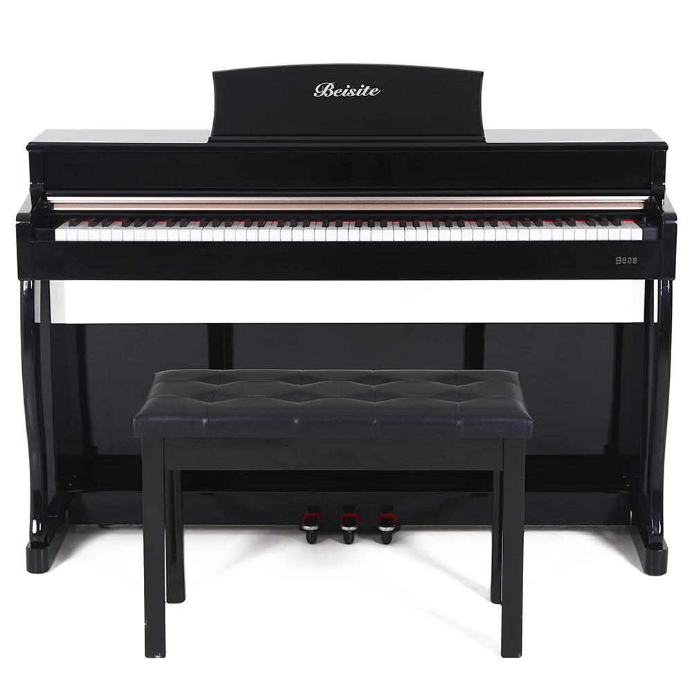 

Wholesale digital piano 95 hammer action key board piano chair