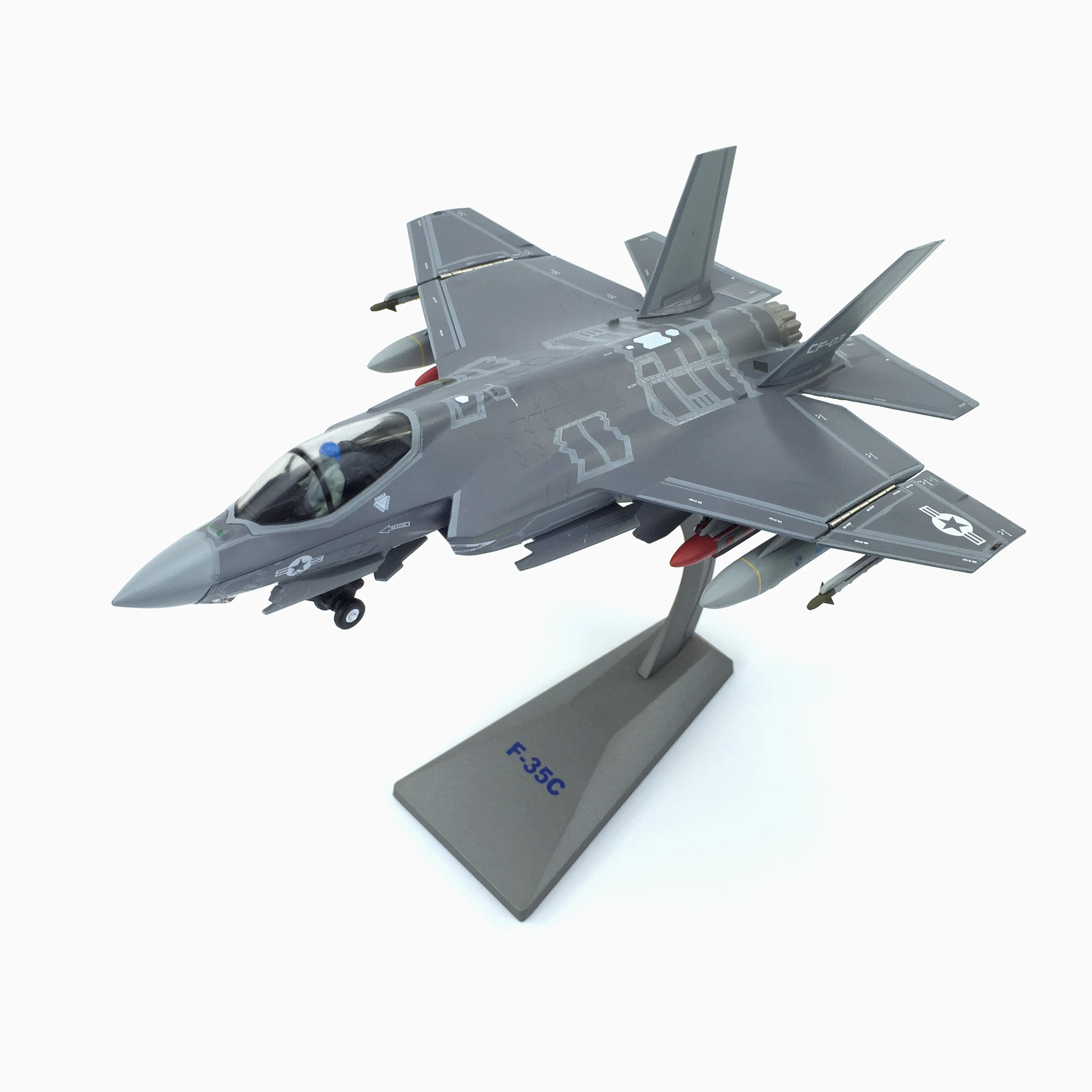 

Модель военного боевого самолета из сплава 1:72 масштаба F35 Lightning Fighter F35C & F35A & F35B, коллекционная игрушка в подарок
