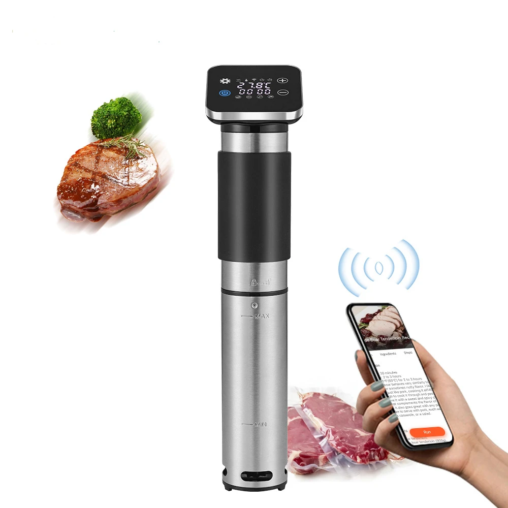 

Sous Vide IPX7 Waterproof Hot Soak Circulator Gen 5 Stainless Steel Cooking Stick WiFi Smart APP Control