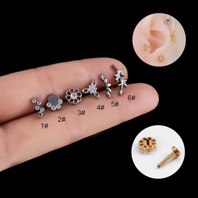 

Серьги-гвоздики из титана G23, 16 г, 1 шт.
