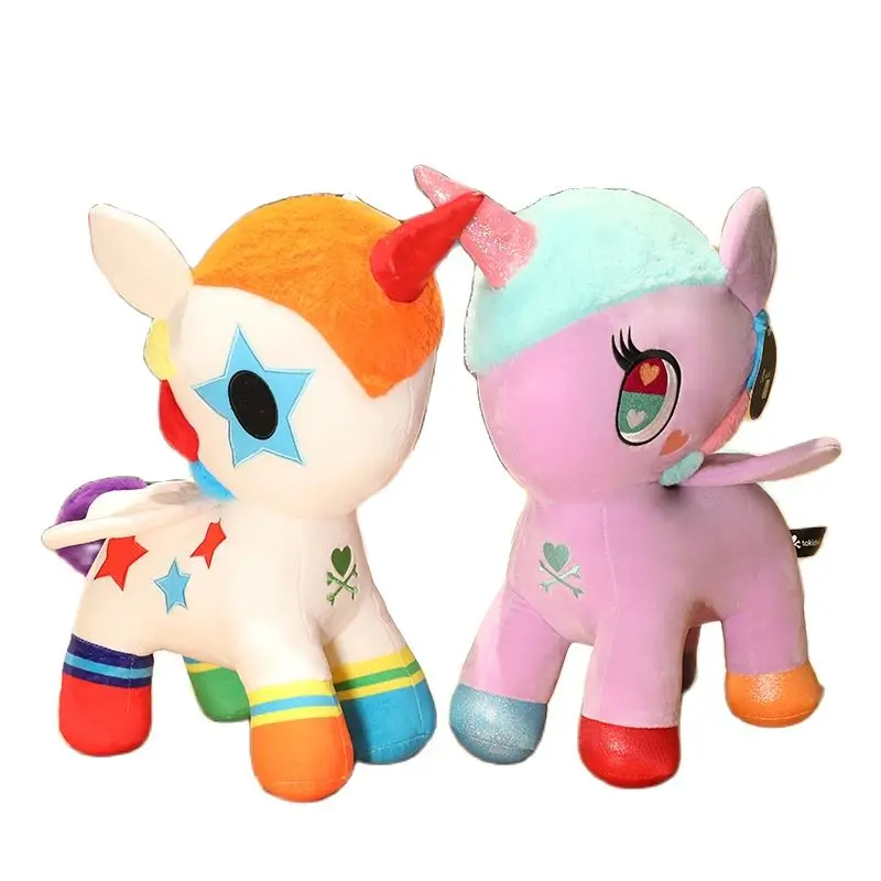 Японские Токидоки единорог плюши искусственные бриллианты креативная темная