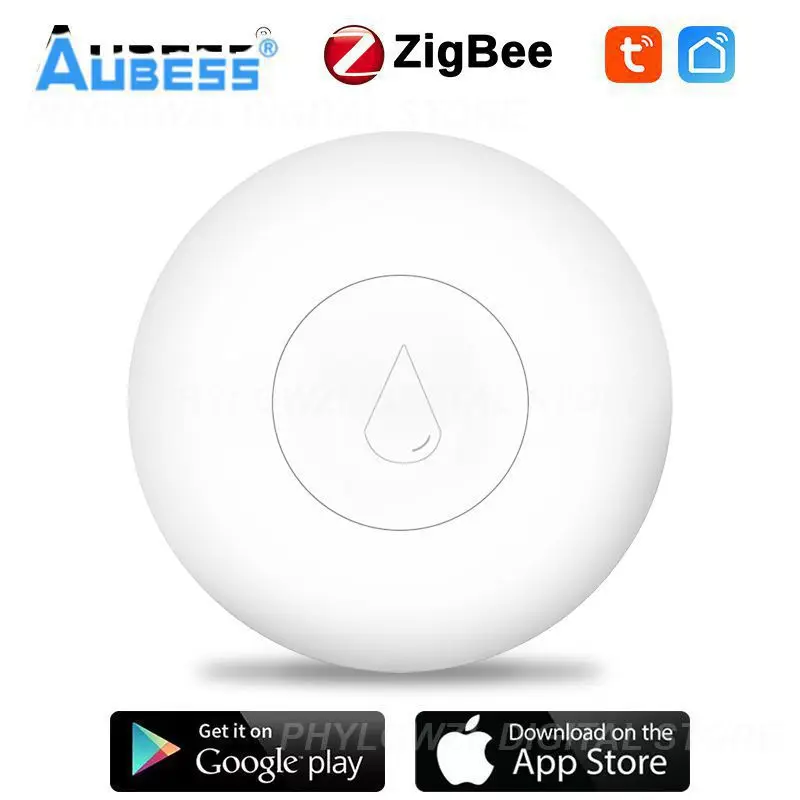 

Zigbee Tuya Against Water Leaks Smart Life App Flood Sensor Monitoring Reminder Water Leakage Alarm Detector Smart Home