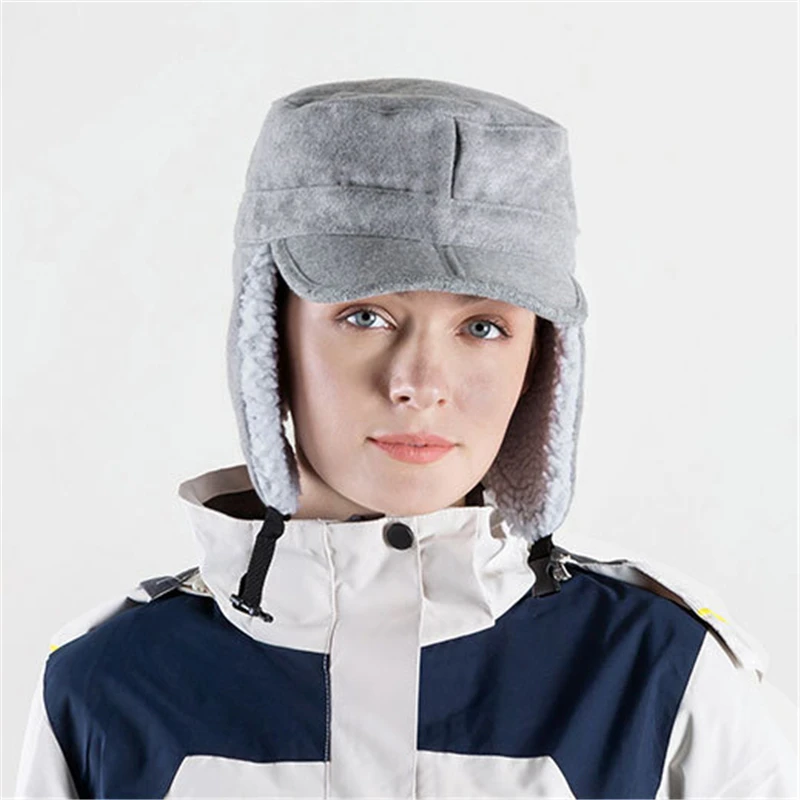 

Women Warm Earmuffs Thicken Ear-flapped Hat Winter Cold-proof Warm Cotton Hat Ears Cap 2022 Winter Russian Hat