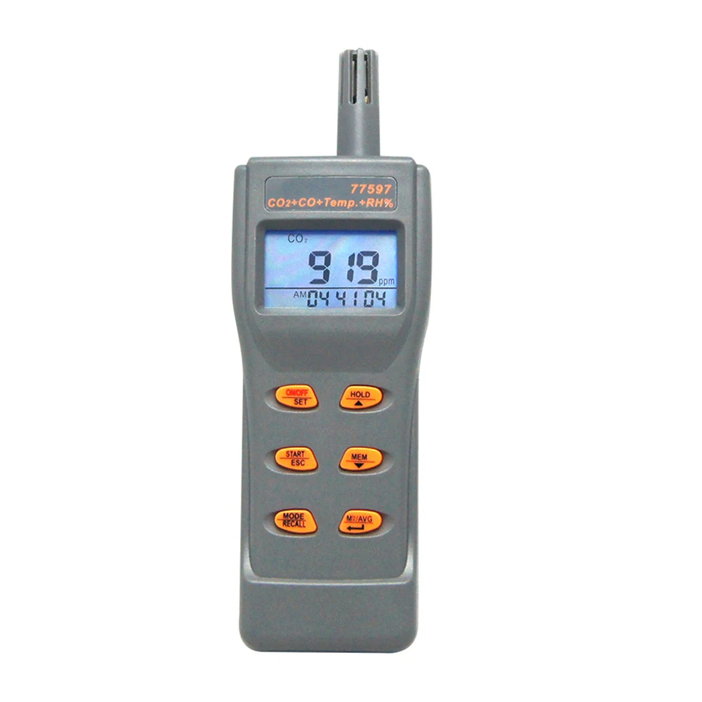 

Monitor Gas Detector Temperature Humidity Gauge Carbon Monoxide Analyzer Carbon Dioxide Tester CO2 CO Meter
