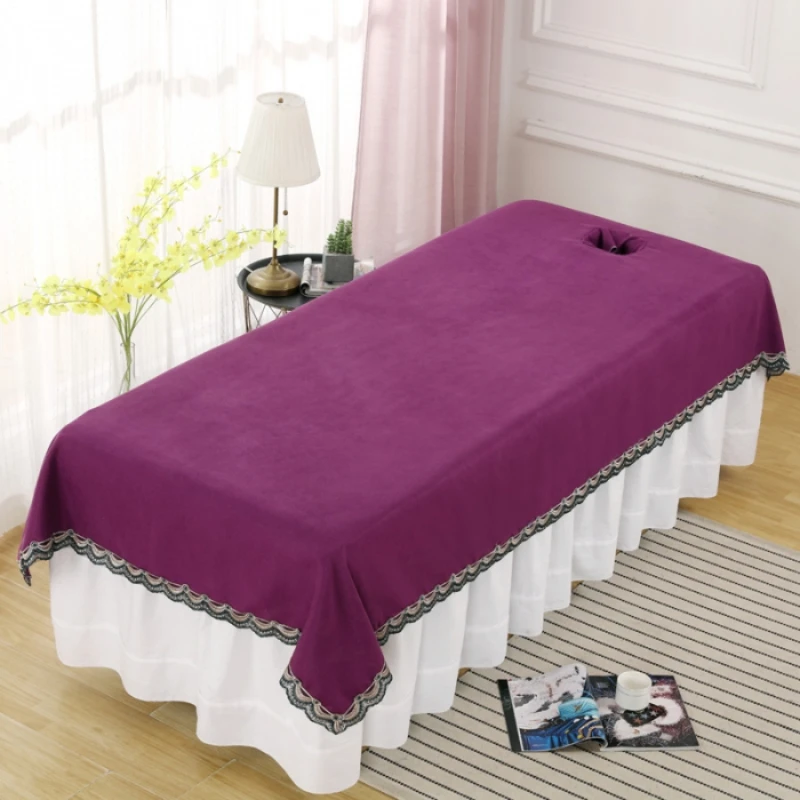 Бархатное постельное белье с отверстиями 120x230 см