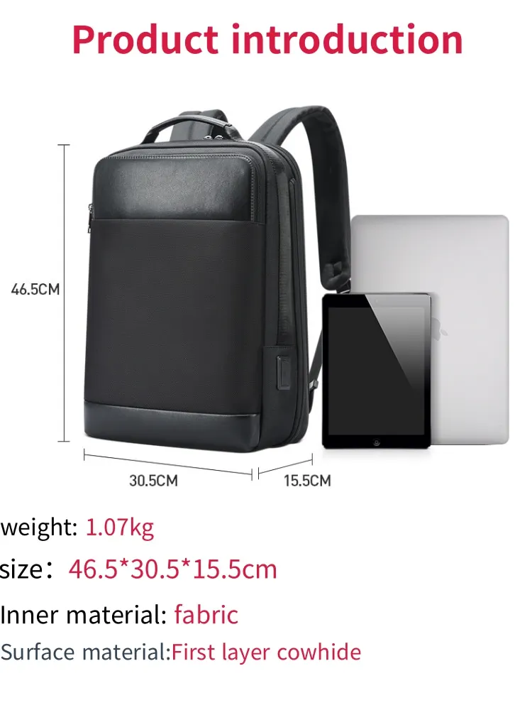 Бизнес-рюкзак BOPAI Многофункциональный рюкзак Мужской Рюкзак для поездок на