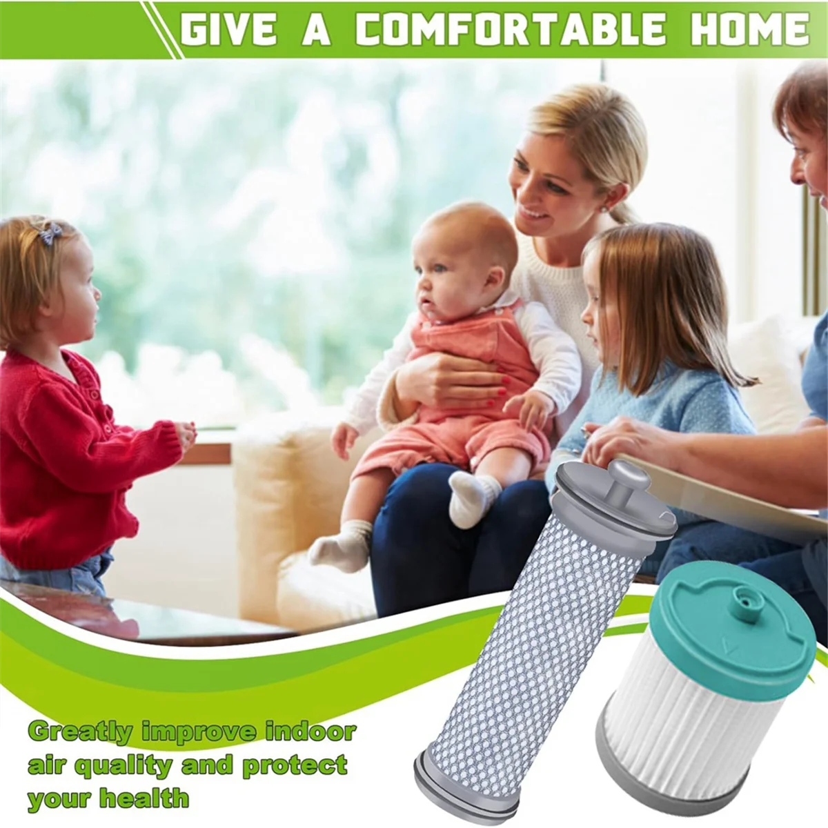 Сменный фильтр для пылесоса Tineco A10/A11 Hero Master PURE ONE S11 S12 Pro EX S15 Series