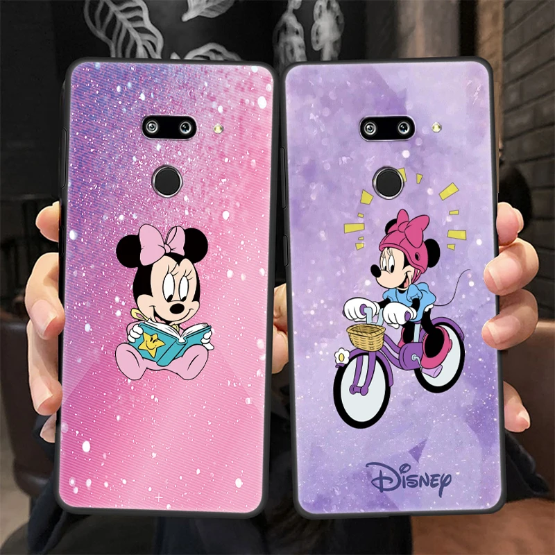 Разноцветный чехол с рисунком Микки и Минни для LG K92 K42 K22 K71 K61 K51S K41S K30 K20 2019 Q60 V60 V50 S