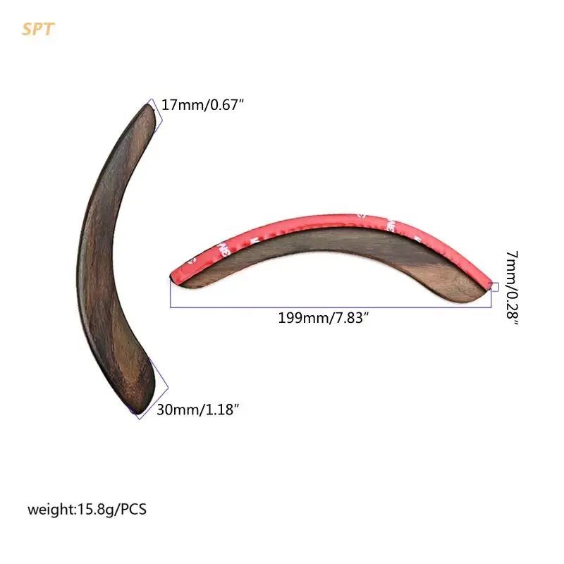 Классический фолковый акустический гитарный подлокотник, деревянный подлокотник для самостоятельной замены с клеевым слоем.