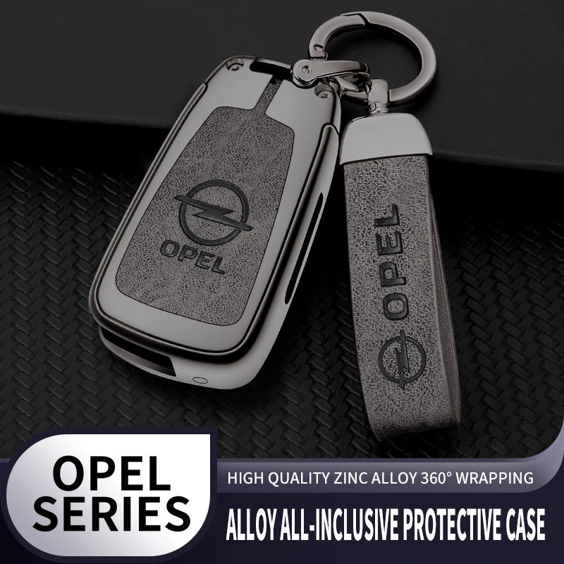 

Car TPU Key Bag Protective Keychain For Opel Astra J H Corsa Insignia Mokka Zafira Meriva Car Zinc Alloy Leather Remote Key Case