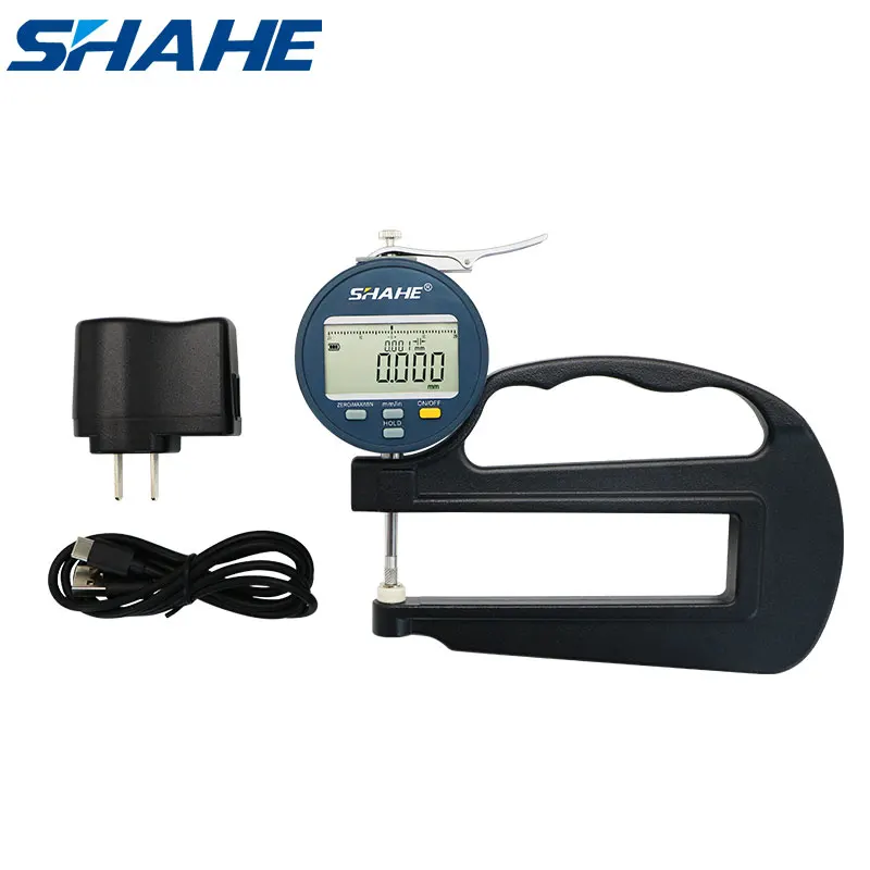 

Электронный цифровой измеритель толщины циферблата SHAHE, 0-0,4 дюйма/10 мм, Разрешение 0,001 мм, +/-0,009 точность, измерительные инструменты