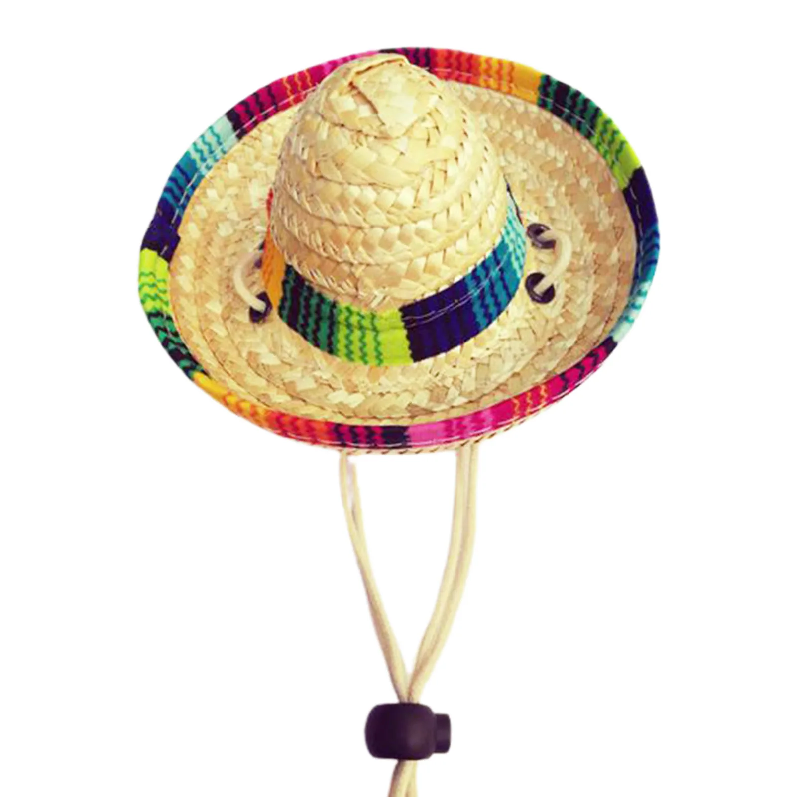 

Mexican Dog Straw Hat Pet Hat Handcrafted from Natural Fabrics and Straw Cinco De Mexican Straw Hats for Kids Birthday Party