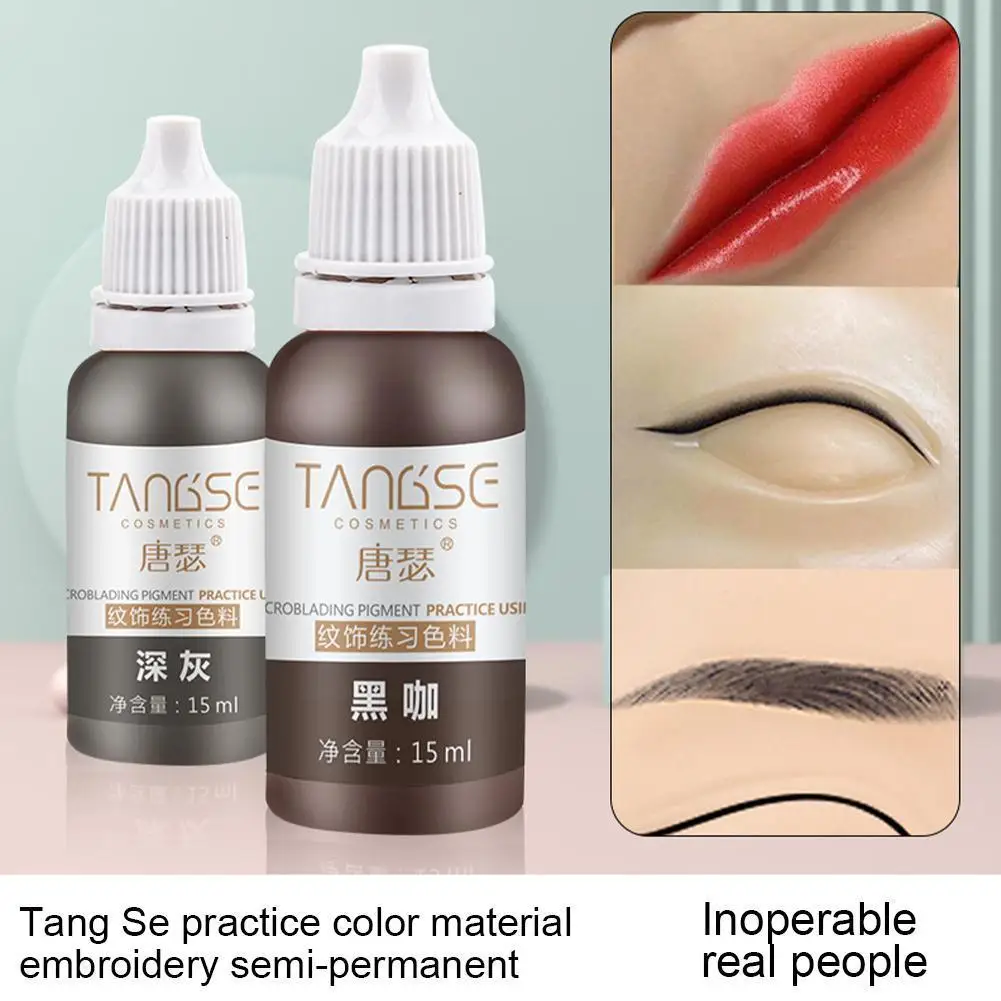 

Practice Tattoo Ink Set Permanent Makeup Eyebrow Lips Eye Line Tattoo For Body Beauty Tattoo Art Supplies Color Pigment X5M0
