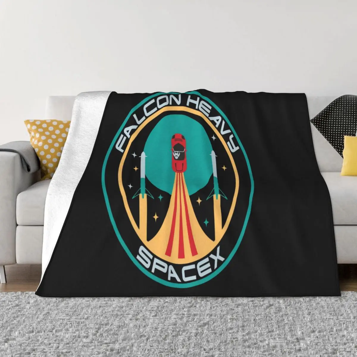Heavy Falcon Space X Patch S Elon Musk Spacex Xs3Xl женское повседневное одеяло для фитнеса с принтом