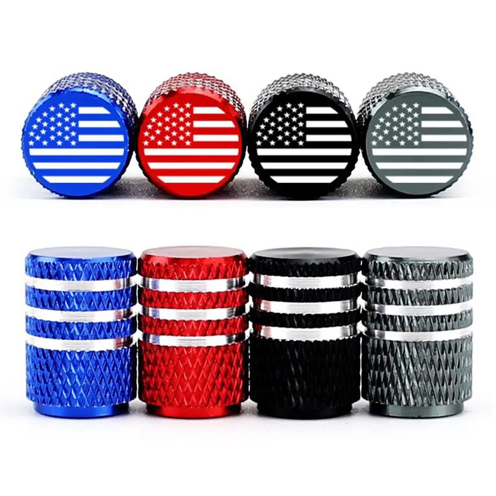 

4pcs Aluminum Alloy Car Wheel Tire Valve Caps Tyre Rim Stem Covers Airdust Waterproof For Automobiles Motorcycles Trucks Bikes