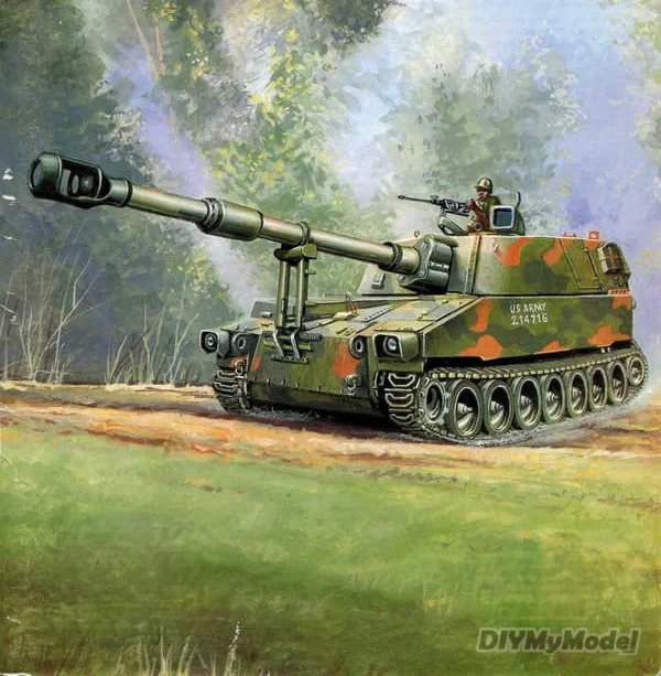 

DIYMyModeI USA M109 155mm DIY Handcraft Paper Model KIT Handmade Toy Puzzles Gift Movie props