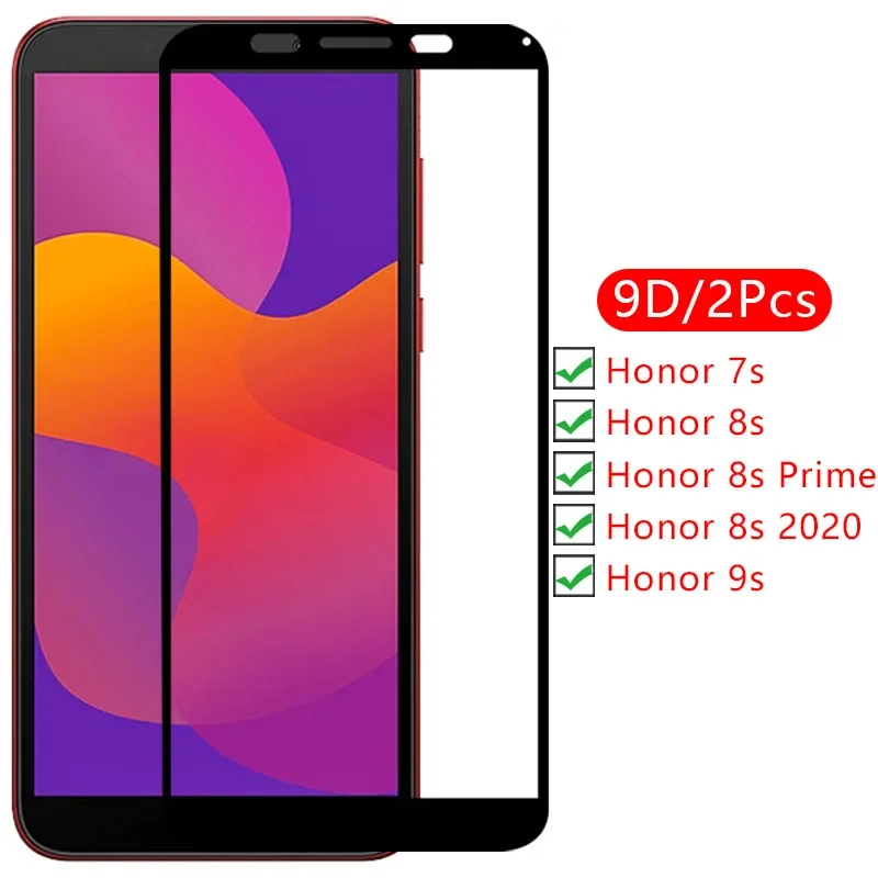 Защитное стекло 9d для экрана чехол из закаленного стекла huawei honor 9 s 8 prime 2020 7 на s7 s8
