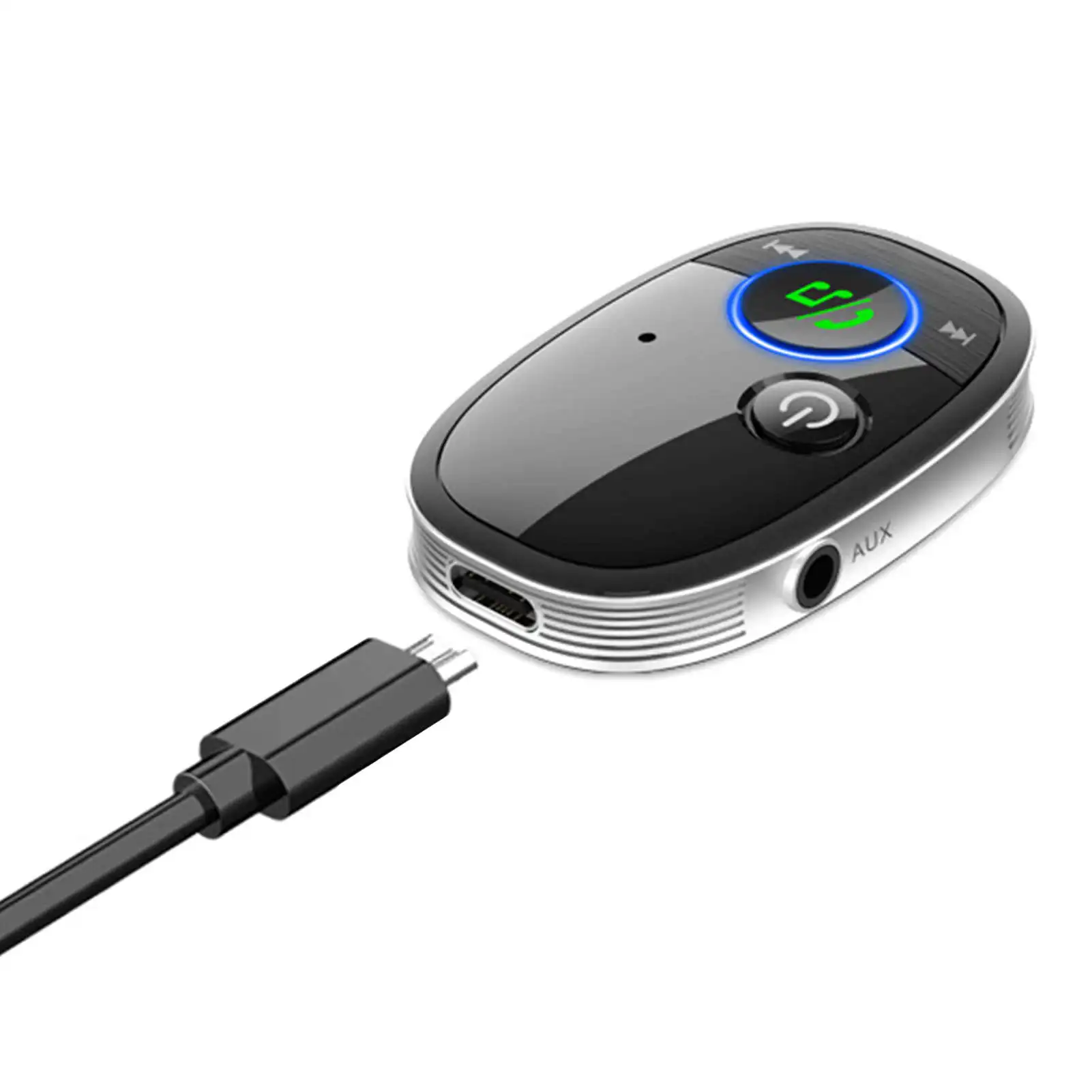 

2 In 5.0 Wireless Receiver Transmitter Adapter Fast Charging For Car Music Audio Aux A2dp Headset Handsfree