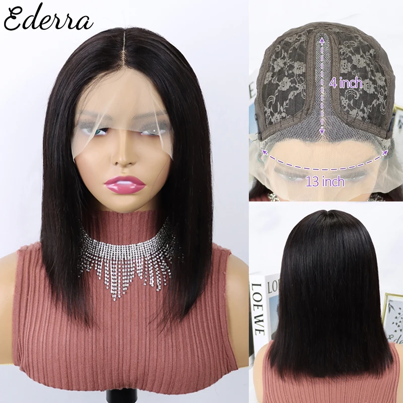 

Transparent 13x4 13x1 Lace Front Human Hair Wigs Brazilian Long Straight Lace Frontal For Black Women PrePlucked Closure Wig